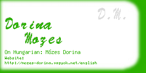 dorina mozes business card